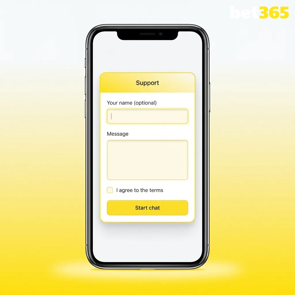 Bet365 customer support contact methods table showing 24/7 availability via live chat, email, phone and help center