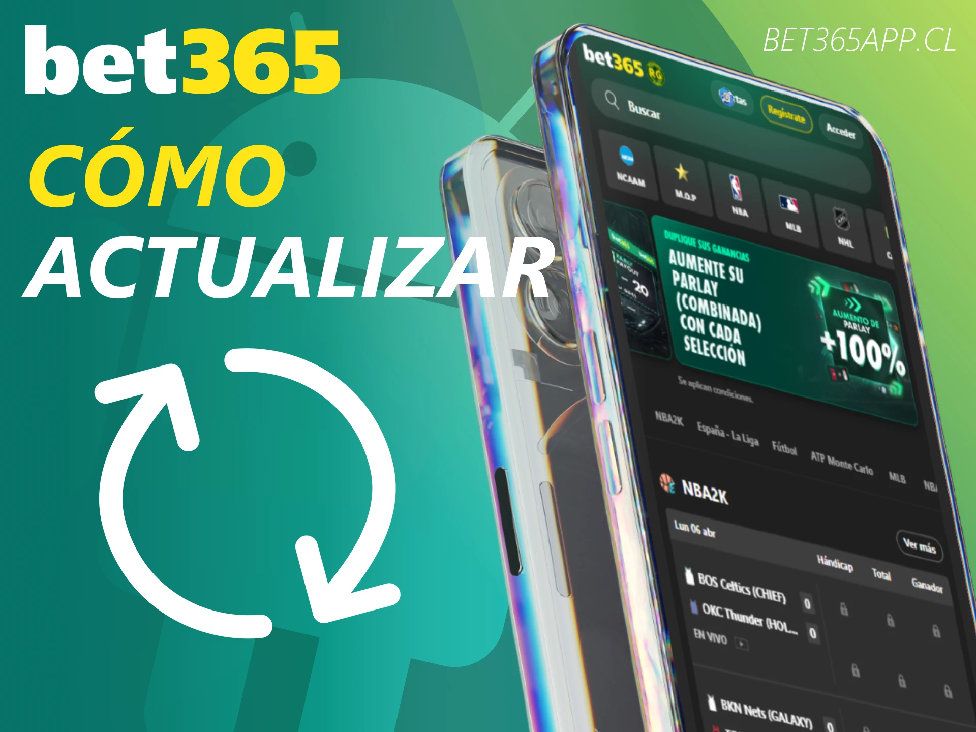Mantén tu Bet365 App actualizada para contar con las últimas funciones de seguridad y juegos.
