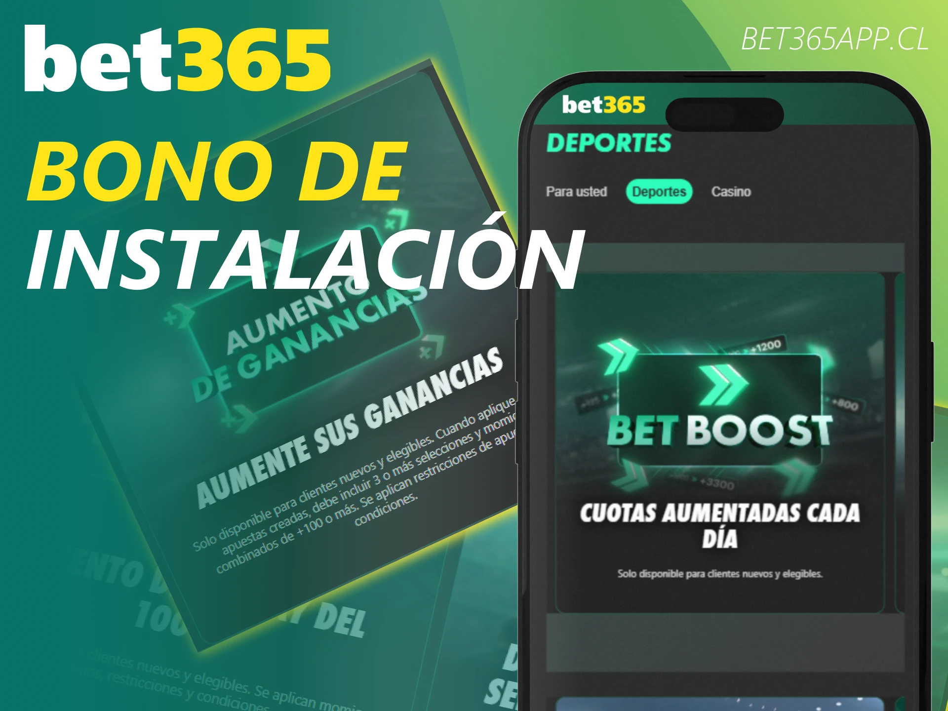 Activa tu bono de bienvenida exclusivo al instalar y usar la Bet365 App en Chile.